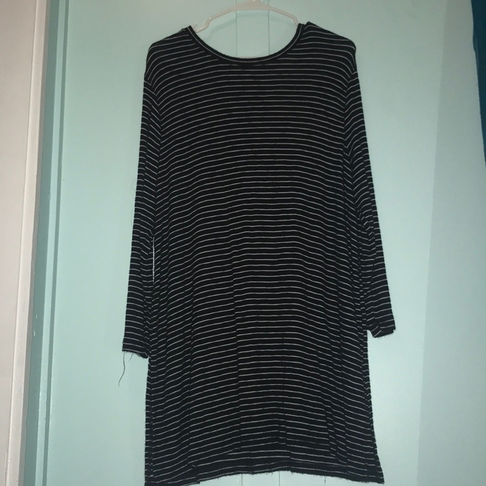 black & white dress